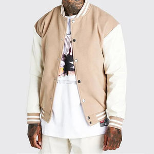 Venta al por mayor Hombres algodón abotonado cuello marinero deporte Letterman béisbol Varsity chaqueta Precio bajo carta Lettermen Chaquetas - Product Image 1
