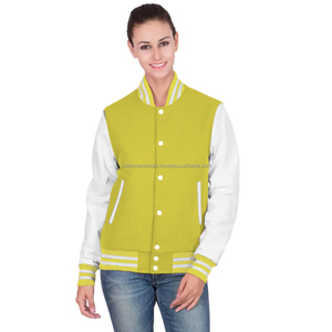 Veste universitaire respirante matelassée en coton Streetwear avec broderie et finition teinte MCACVJ-344 les femmes Premium personnalisable - Product Image 1
