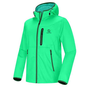 Vente en gros veste de course coupe-vent imperméable de haute qualité avec logo personnalisé vestes coupe-vent softshell avec logo - Product Image 2