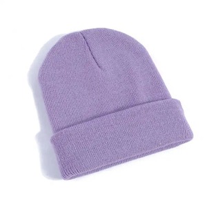 Gorro Unisex de lana para otoño e invierno, gorro de punto suave y cálido para hombre y mujer, gorro de calavera sólido, gorros de esquí, gorros de colores - Product Image 4