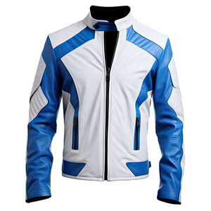 Chaqueta de bombardero de cuero con soporte de cremallera personalizada de fabricante al por mayor chaqueta de invierno de retales personalizada transpirable a prueba de viento para hombres - Product Image 1