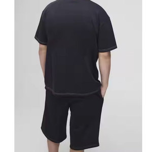 Conjunto de ropa informal de Hip Hop de algodón 100% de calidad superior transpirable ligero de secado rápido ecológico impreso ropa de calle corta - Product Image 3