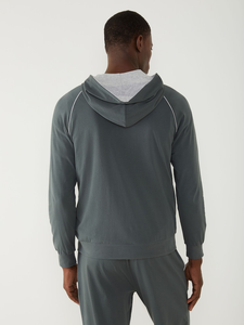 Customized Men Regular Fit Winter Hoodie 100% Cotton Fleece Pullover with Drawstring Solid Color Lightweight & Breathable - Product Image 4