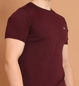 Camiseta lisa de verano de algodón 100% de alta calidad para hombre, camisetas transpirables de manga corta con cuello redondo y logotipo personalizado - Product Image 3