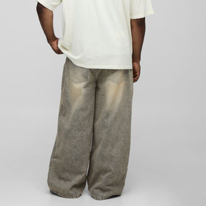 Factory Men's Baggy <b>Jeans</b> Men Custom Baggy Denim <b>Jeans</b> for Men Vintage Faded <b>Jeans</b> Pants high quality baggy <b>jeans</b> men wear - Product Image 2