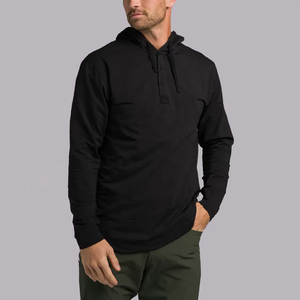 Sudadera con Capucha y Cremallera, Sudadera Básica de Algodón Combinado, Sudadera Extra Grande para Hombre, Personalizable - Product Image 1