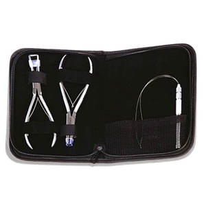 Alicates de abrazadera para máquina de extensiones de pelo de salón eléctrica al por mayor, herramienta de cinta de acero inoxidable, pinzas para extensiones de pelo - Product Image 1