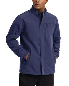 Chaquetas de Forro Polar Softshell para Hombre, Abrigos Resistentes al Desgaste, Cierre Completo, Ropa de Trabajo, Cortavientos, Cálidas, Parkas para Senderismo - Product Image 3