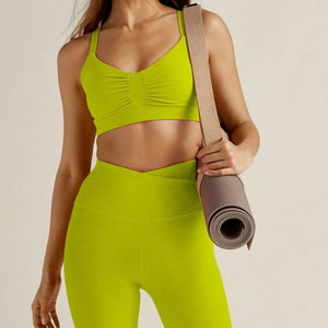 Ensembles de yoga respirants pour femmes, soutiens-gorge et leggings de sport sur mesure, ensembles de yoga, derniers modèles sans couture à la mode pour femmes - Product Image 6