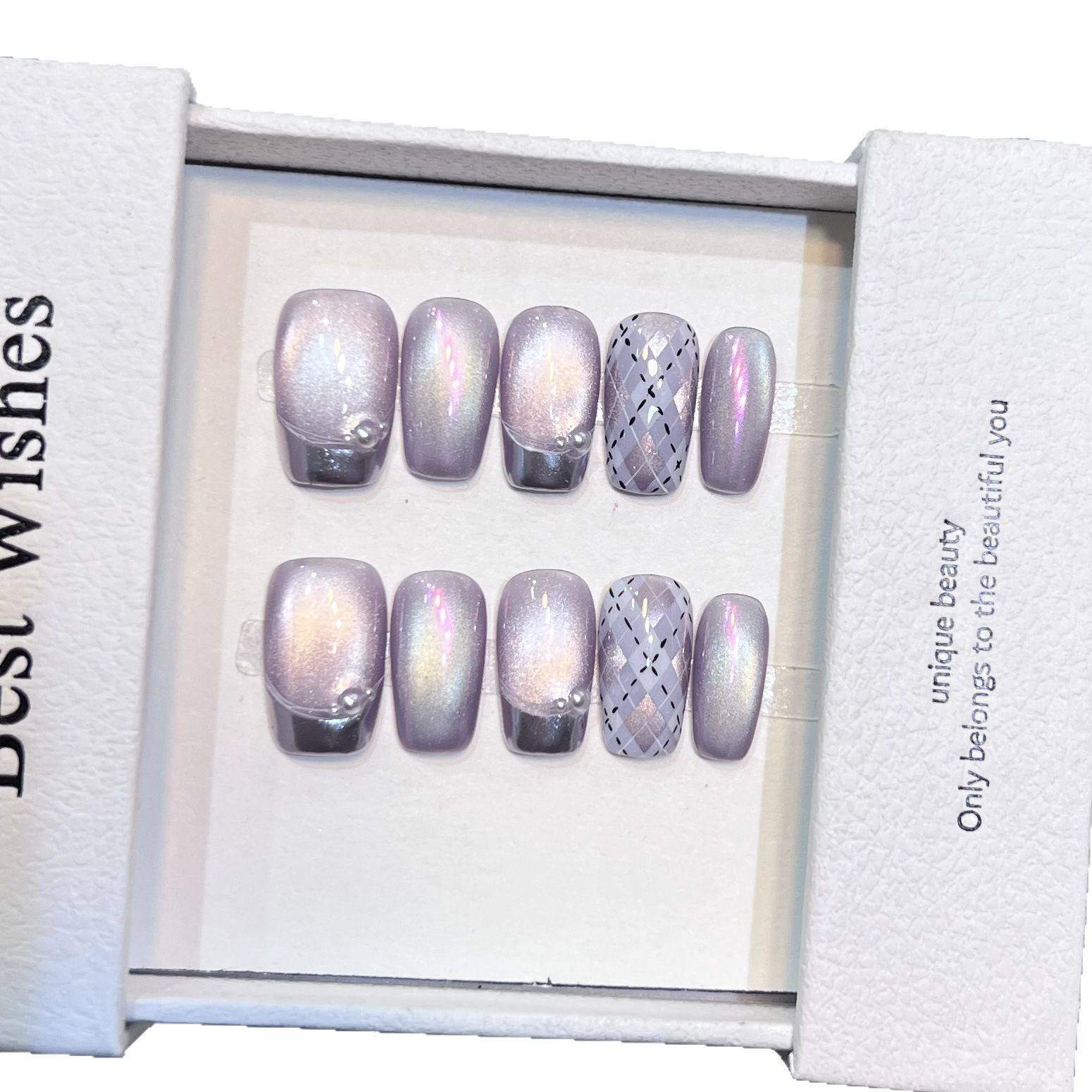 Purple Pearl Silver,Pink-Violet,Gray