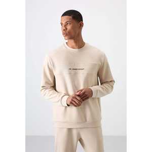 Conjunto Deportivo Casual para Hombre, Corte Cómodo, Estampado, Beige, Algodón Grueso, Textura Suave-85253 - Product Image 5