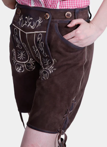 Pantalones cortos de mujer unisex cuero original hecho a medida transpirable estilo casual - Product Image 3