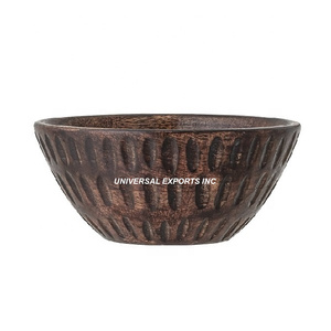 Bol de service fantaisie en bois de belle qualité bol à chocolat design fait à la main Top vente en gros nouveau bol à salade en bois - Product Image 4