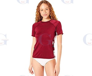 Protège-éruptions cutanées pour femmes, chemises de haute qualité sur mesure avec panneaux imprimés par sublimation, prix d'usine bon marché - Product Image 2