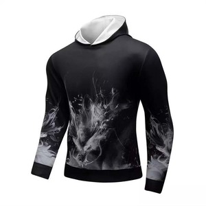 Sweat-shirt à capuche en coton et Polyester pour homme, vêtement personnalisé, Tie Dye, séchage rapide, uni, imprimé, Design Unique, vêtement de Gym, offre spéciale - Product Image 5