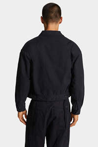 Cham King Chaqueta de mezclilla tejida 100% algodón para hombre, de alta calidad, transpirable, con lavado ácido, 0035, casual de invierno, con bordado y detalles de costura - Product Image 5