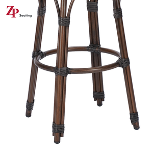 Ligero Durable Muebles de exterior Comedor Aluminio PE Mimbre Rattan <span class=keywords><strong>Bistro</strong></span> Restaurante Silla - Product Image 6