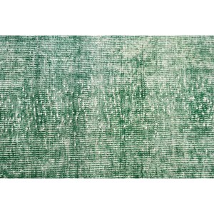 Tapis en laine moderne de grande surface de 3.4x7,9 pieds Tapis turcs à motif abstrait vert beige pour couloir, rectangle, chambre à coucher/chevet en latex - Product Image 5