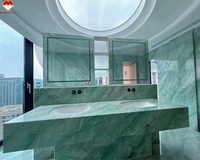 Luxuriöser Königlicher Grüner Quarzit Badezimmer-Waschtisch Küchenarbeitsplatten Kücheninsel-Design und Esstisch Couchtisch Wand- und Bodendekoration