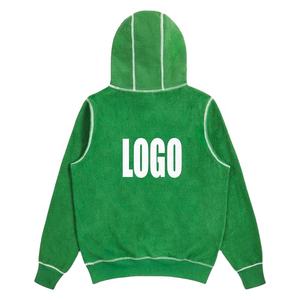 DEC Oem Custom Shark Hoodie Algodón cepillado espalda reverso polar de gran tamaño hombres sudaderas con capucha Pullover Sudadera - Product Image 2