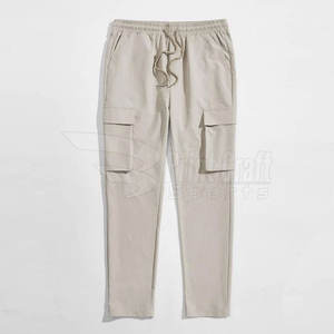 กางเกงคาร์โก้ผ้าแคนวาสลำลองสำหรับผู้ชายไซส์ใหญ่ เอวกลาง เหมาะสำหรับกิจกรรมกลางแจ้งและออกกำลังกาย ผลิตจากผ้าฝ้ายผสมโพลีเอสเตอร์ - Product Image 3