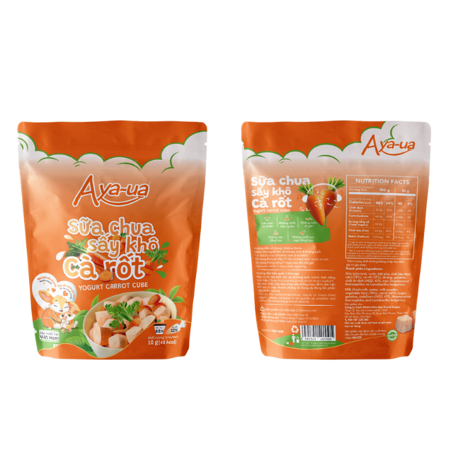 Замороженный йогурт Ayaua со вкусом фруктов и овощей, насыщенный пробиотиками закуска для детей 10 г, упаковка 16 г