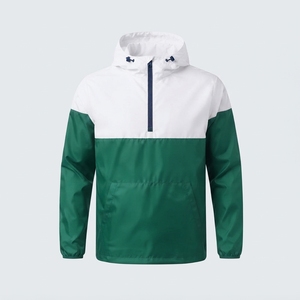 Veste d'hiver pour homme à prix avantageux, col à capuche, fermeture éclair quart de tour, 100% polyester, séchage rapide, coupe-vent, imperméable, couleurs unies - Product Image 6