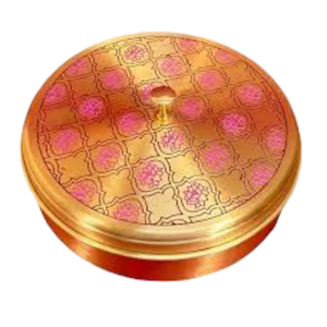 กล่องเครื่องเทศทองเหลืองทำมือ ชุดกล่องเครื่องเทศสำหรับครัว กล่องมาซาลาสินค้าขายดีจากผู้ผลิตในอินเดีย - Product Image 1