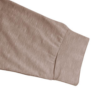 Logo personnalisable OEM T-shirt de sport Henry respirant à manches longues pour hommes Hauts tricotés européens et américains vierges - Product Image 5