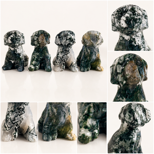 Sculpture de chien <span class=keywords><strong>Labrador</strong></span> en cristal naturel, figurine de chiot en pierre précieuse polie à la main pour la décoration de la maison, la collection et les cadeaux - Product Image 3