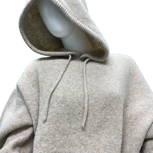 Conjunto de Dos Piezas de Ropa de Salón para Mujer, Sudadera con Capucha de Punto Sólido Informal de Otoño Invierno, 100% Algodón, Transpirable y que Absorbe la Humedad - Product Image 4