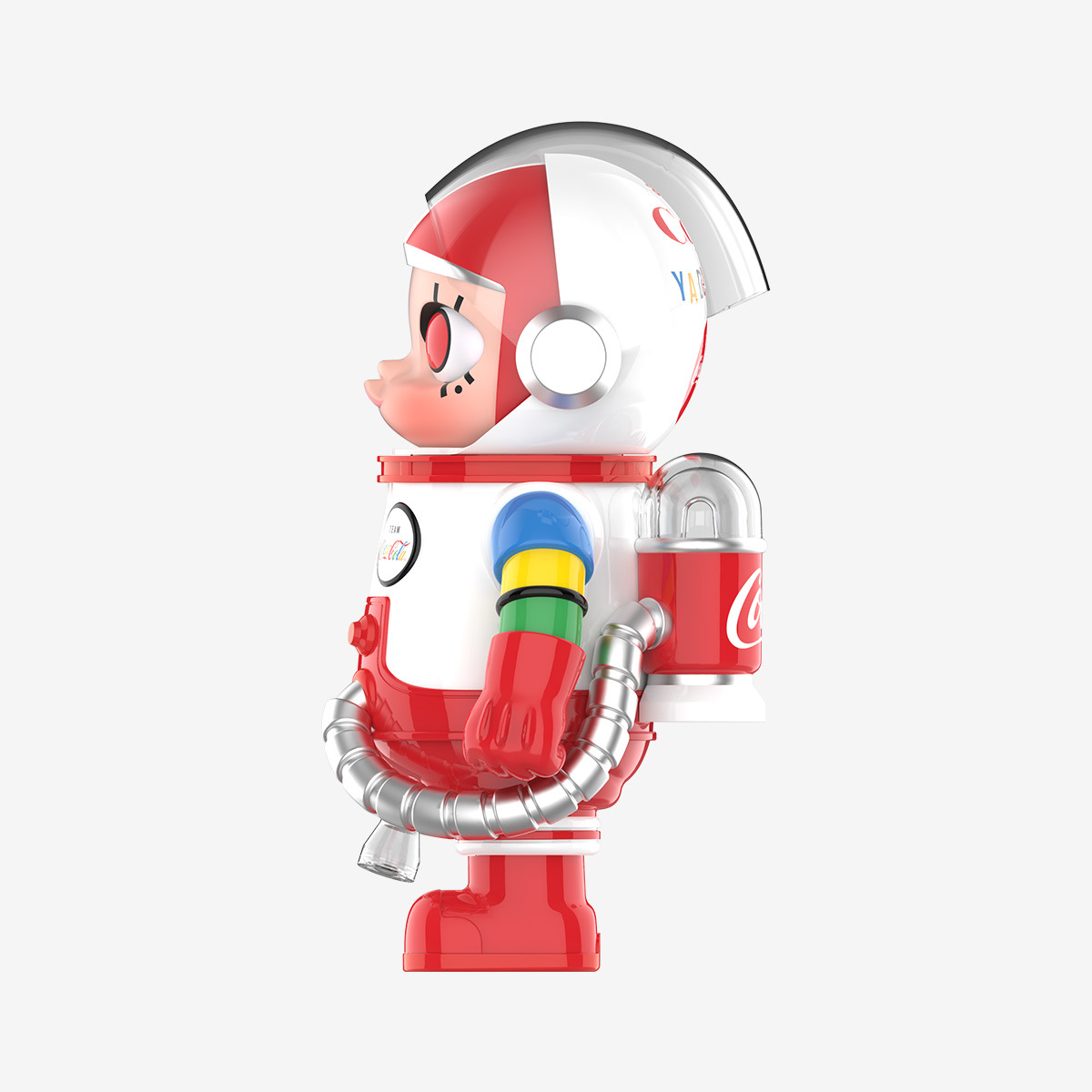 POP MART MEGA SPACE MOLLY 400% TEAM COCA-COLA Figure with PVC ABS