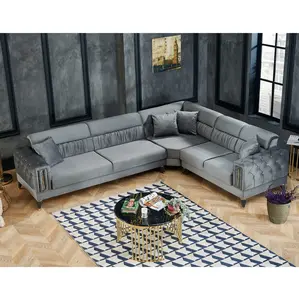 Tessuto Chesterfield divano ad angolo vendita diretta in fabbrica mobili soggiorno divano Hotel Chesterfield componials funzione