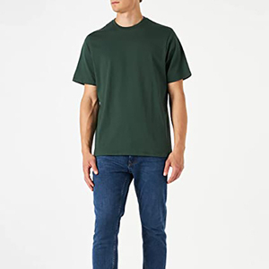 Camiseta transpirable de manga corta de poliéster/algodón para hombre, camiseta elástica cómoda de diseño a la moda, logotipo de Color personalizado de talla grande - Product Image 1