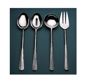 Juego de cubiertos Premium Classic 2025, cubiertos plateados mate para anfitriona, 6 piezas de diseñador, juegos de cubiertos personalizados con acabado de acero con espejo - Product Image 1