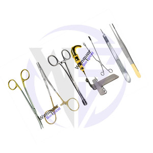 Juego de Cirugía Pediátrica de 7 Piezas, Instrumentos de Laparotomía Infantil de Acero Inoxidable, Certificación CE, Uso Médico Hospitalario, Acabado Dorado Parcial - Product Image 4