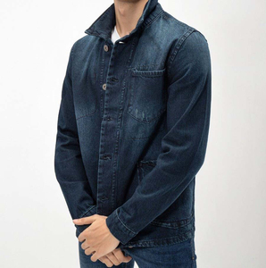 Chaqueta Vaquera de Invierno para Hombre, Fabricada Directamente en Fábrica a Bajo Precio, Algodón Orgánico, Corte Ajustado Informal, Transpirable, Resistente al Viento y Ecológica - Product Image 4