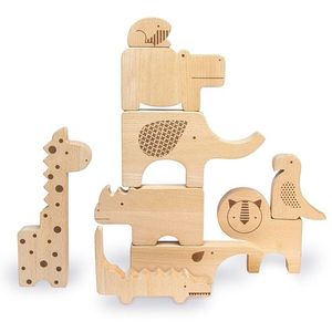 Juego de Juguetes de Madera para Apilar en Forma de Pato, Bloques de Construcción Educativos para Niños Pequeños de 2 a 4 Años, Unisex, Tema de la Naturaleza - Product Image 6