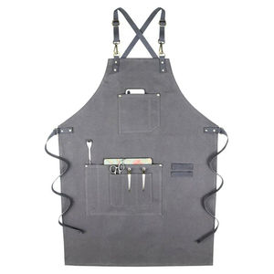 Customized <b>Canvas</b> Bib Work <b>Apron</b> Men Waist Cafe Kitchen Chef Bib <b>Apron</b> - Product Image 6