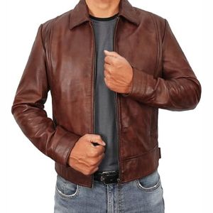 Veste de motard en cuir véritable pour homme, sur mesure, col montant, logo frontal, écologique, imperméable, fournisseur en gros du Pakistan - Product Image 5