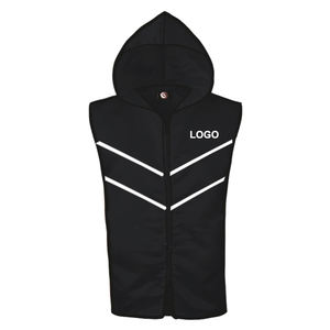 Ensemble de vêtements de sport unisexe pour adultes, veste à capuche en satin, short, nouvelle couleur unie, sans manches, respirant, polyvalent pour la boxe - Product Image 2