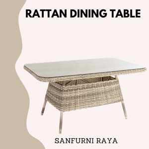 Modern Contemporary Design Rattan Wicker <b>square</b> Dining <b>Table</b> Dining Room Furniture Direct Factory From Indonesia Wholesale Price - Product Image 4