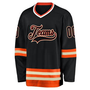 Ensemble de maillots de hockey sur glace personnalisés, design personnalisé, impression par sublimation, manches longues, 100% polyester, séchage rapide, nom d'équipe personnalisé - Product Image 1