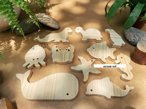 Juguete de Madera de Animal, Ballena de Madera de Pino para Arrastrar con Cordón de Algodón para Guardería, Aromas y Regalos, Hecho con Cuidado en Vietnam - Product Image 4