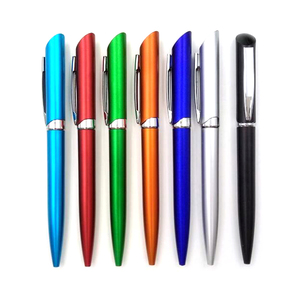 NP-093 New Slanted Top Design Plastic Ballpoint <b>Pen</b> with 0.7mm Writing Width Metallic Texture for Business Meetings Custom Logo - Product Image 2