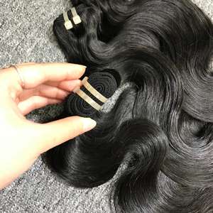 100% cheveux vierges vietnamiens texture de vague de corps extensions de tissage de cheveux pas d'étirement pas de volants qualité supérieure 100g faisceaux - Product Image 4