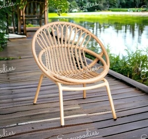Wholesale Price Natural Bamboo Dining Chair for Indoor and <b>Outdoor</b> Home or Garden <b>Furniture</b> for Villa and Courtyard - Product Image 1