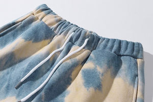 Women's <b>Tie</b> Dye Sweat Pants Loose Breathable Cargo Pants with Drawstring Waist Streetwear Style Flat Front for Winter - Product Image 5