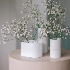 Venta al por mayor a granel clásico Barco de Hierro forma ecológica florero blanco acabado maceta de mesa para la decoración de la sala de estar - Product Image 1