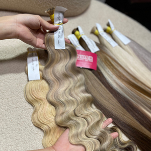 Cabello virgen a granel de calidad superior, extensión de cabello humano alineada con cutícula de color de tendencia caliente - Product Image 3